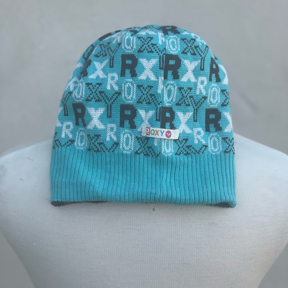 Roxy reversible beanie. Turquoise and brown - Picture 2 of 5